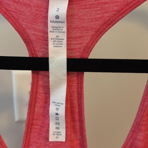 Lululemon tank top color hot pink size 2 - Picture 4 of 4